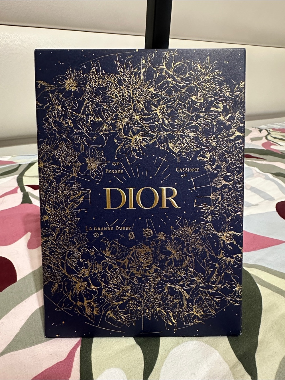 Dior Navy Blue and Gold Decorative Box